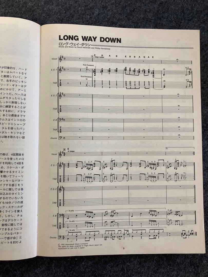 ARGYLLE　Y&T / Musically Incorrect スコア