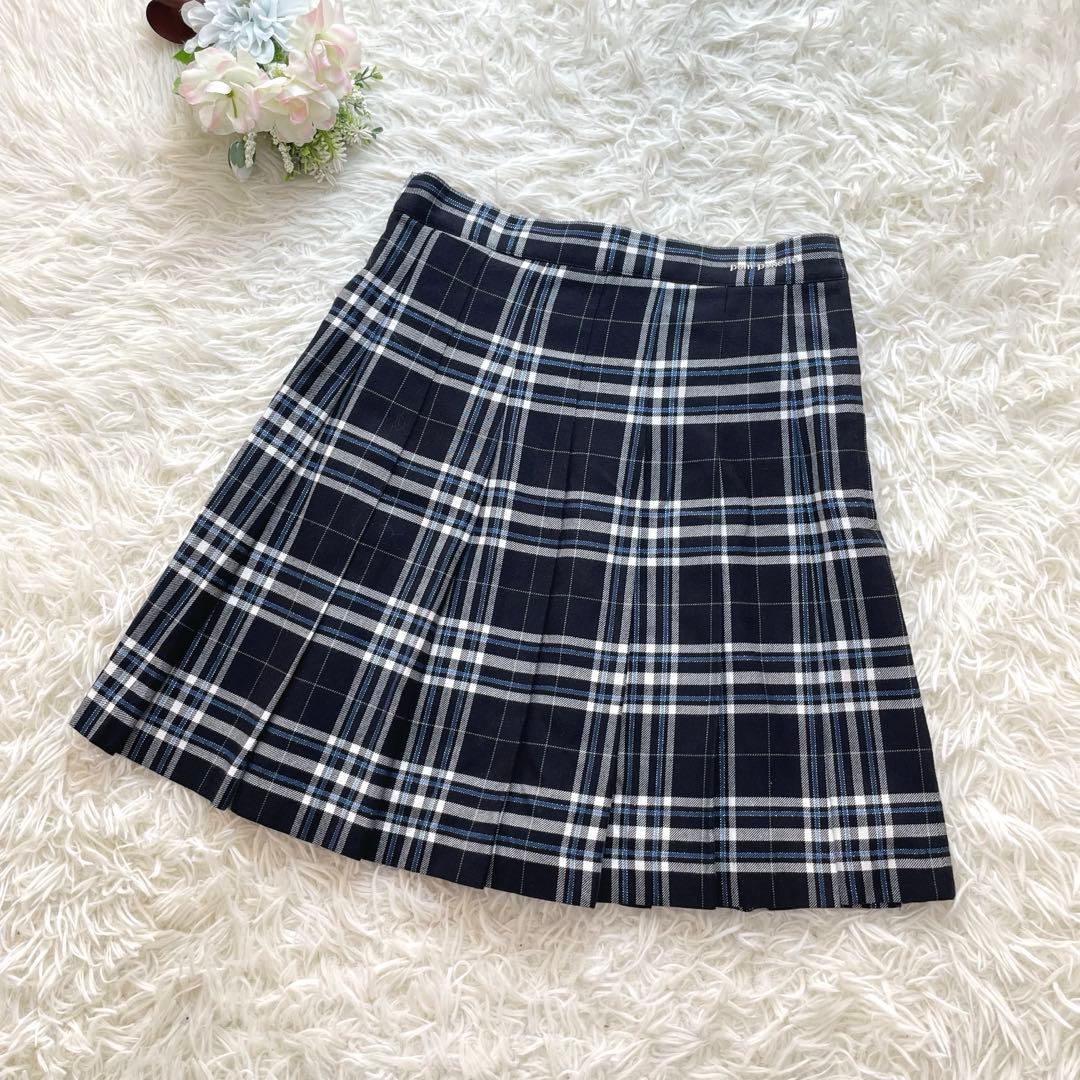 高級感✨ポンポネット フォーマル セット チェック 水色 160 お受験 入学式