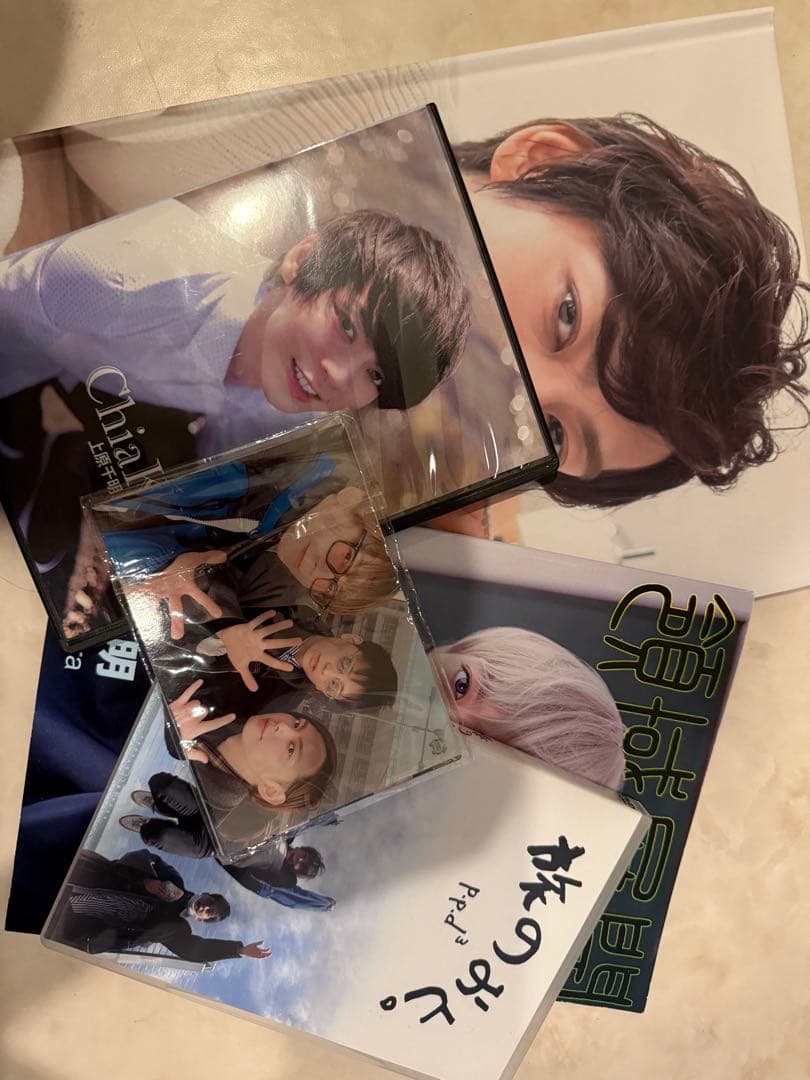 上原千明グッズ(写真集2冊、旅のおと、フォトロム、ブロマイド)向理来、東惣介