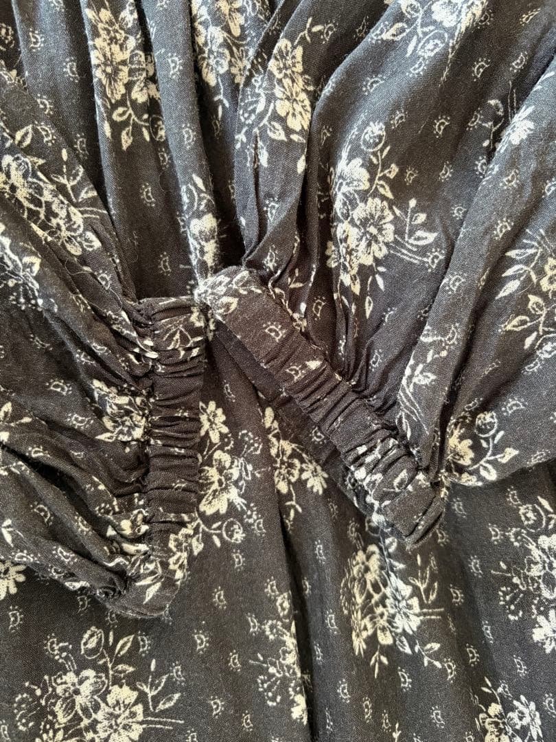 【ne Quittez pas】25AW プリントヨークドレス M