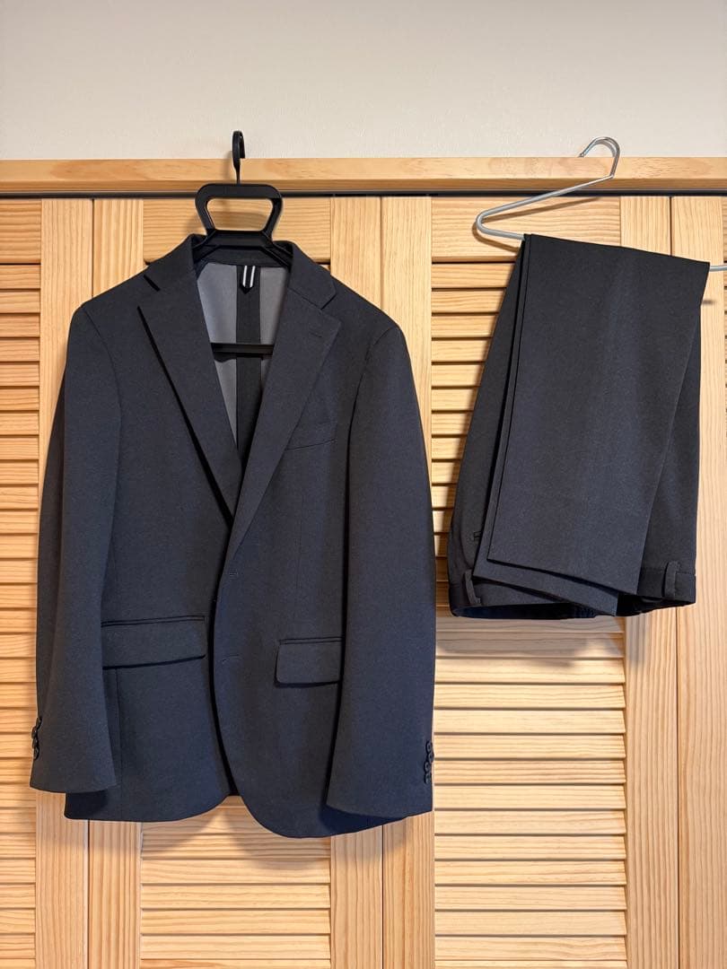 スーツスクエア　SUIT SQUARE スマみえセットアップ　グレー　M