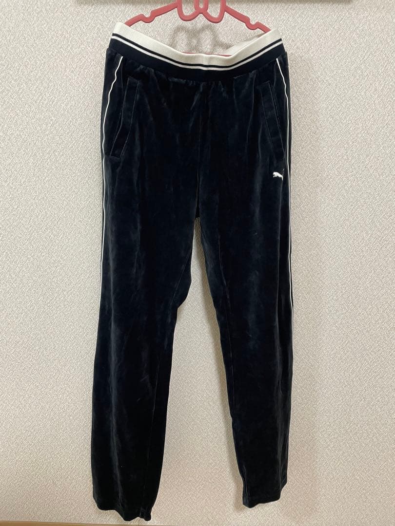 プーマ　PUMA ベロア 上下セットアップ　ジャージ ブラック L