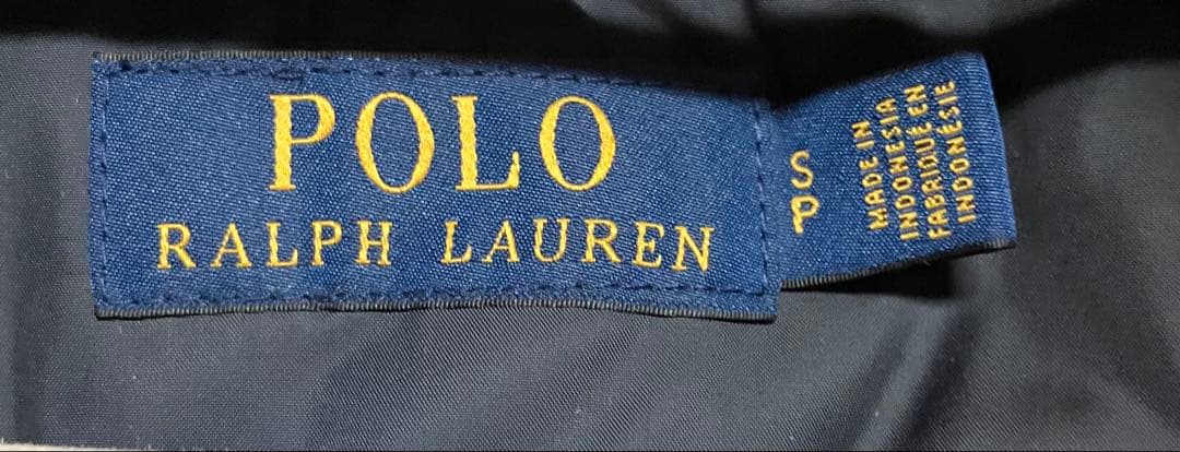 Polo Ralph Lauren フード付ダウンベストＳ美品ポロラルフローレン