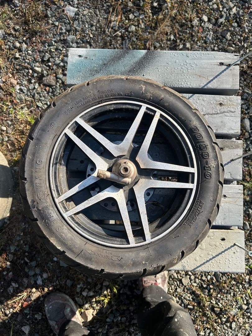 DIO ZX フロント　リアホイール　セット　AF35 HONDA 2st