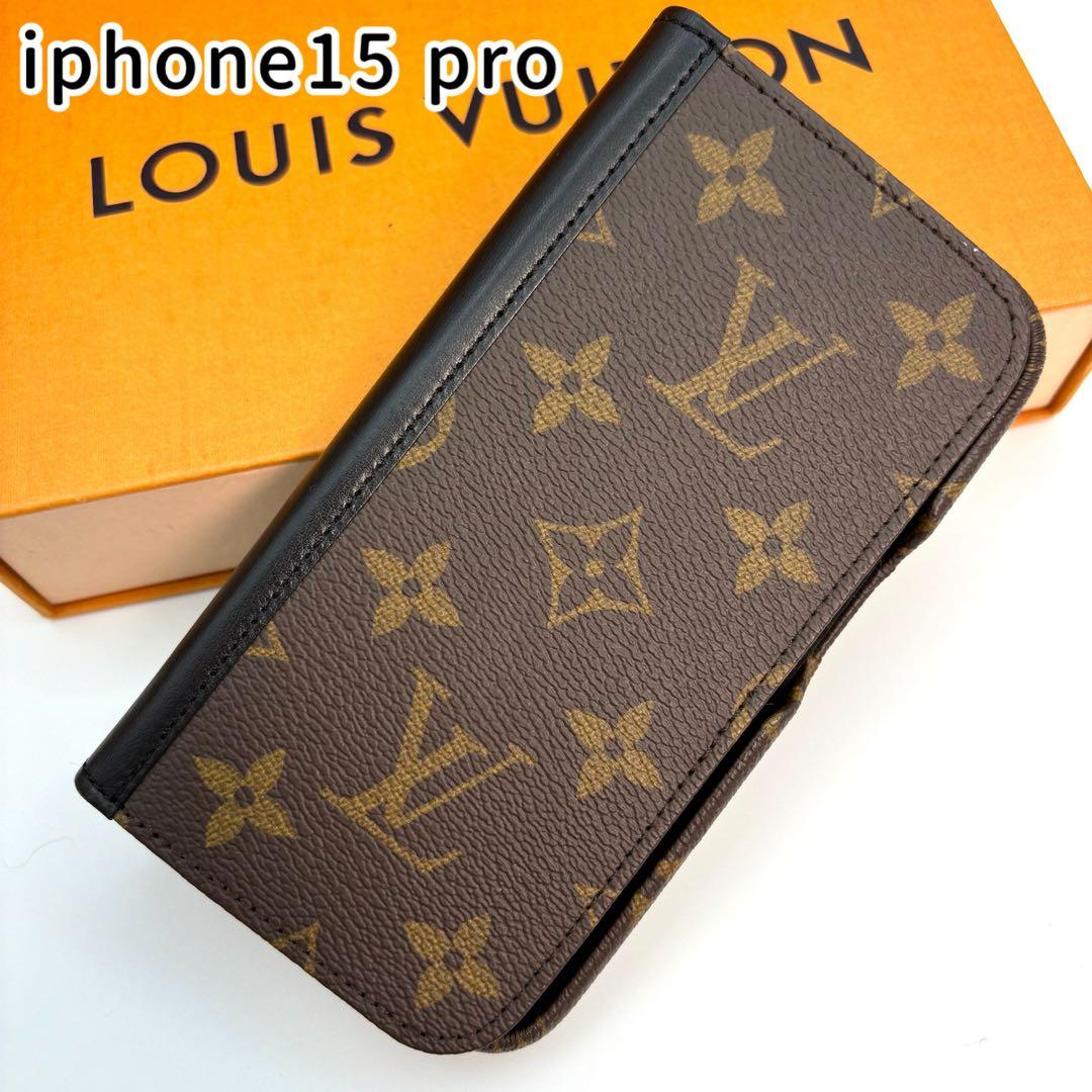 ルイヴィトン モノグラム iphone15 PRO フォリオ スマホケース手帳型