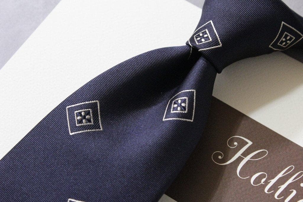 HOLLIDAY&BROWN★新品2.3万円ホリディ＆ブラウン 幾何柄ネクタイ⑦
