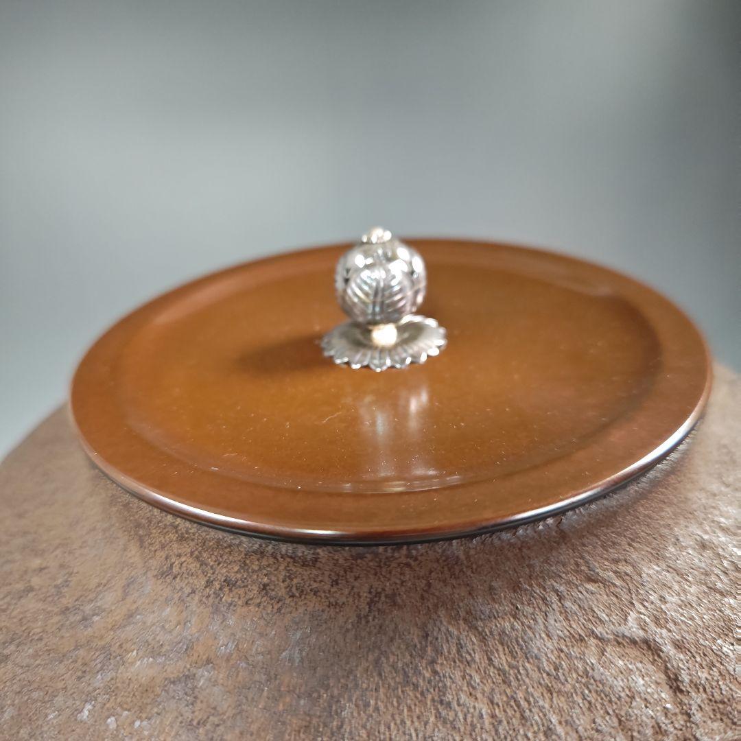 イ443 茶釜『釜師　和田美之助』『銀摘　馬地紋　撫肩　共箱』鉄釜　茶道具