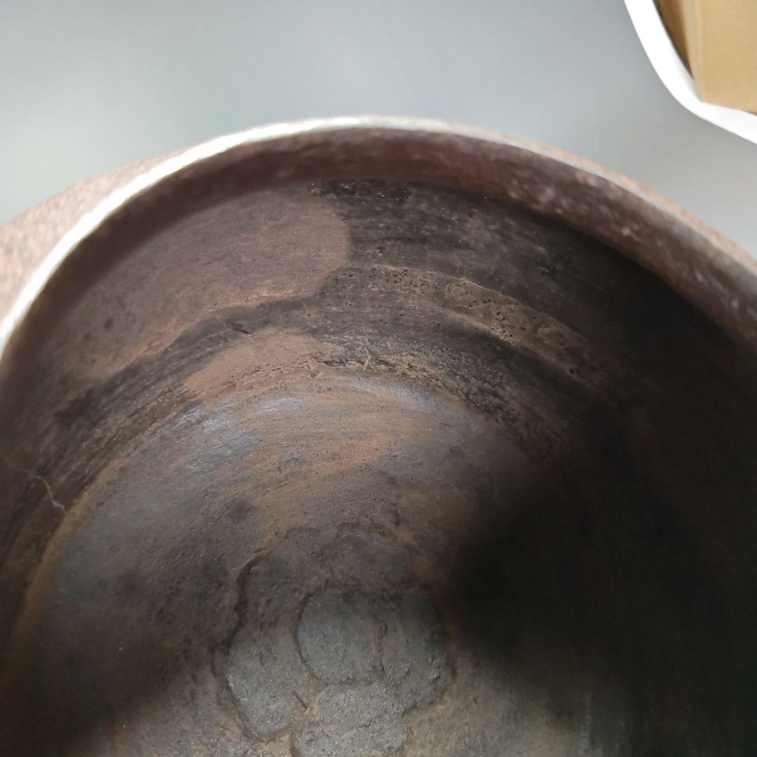 イ443 茶釜『釜師　和田美之助』『銀摘　馬地紋　撫肩　共箱』鉄釜　茶道具