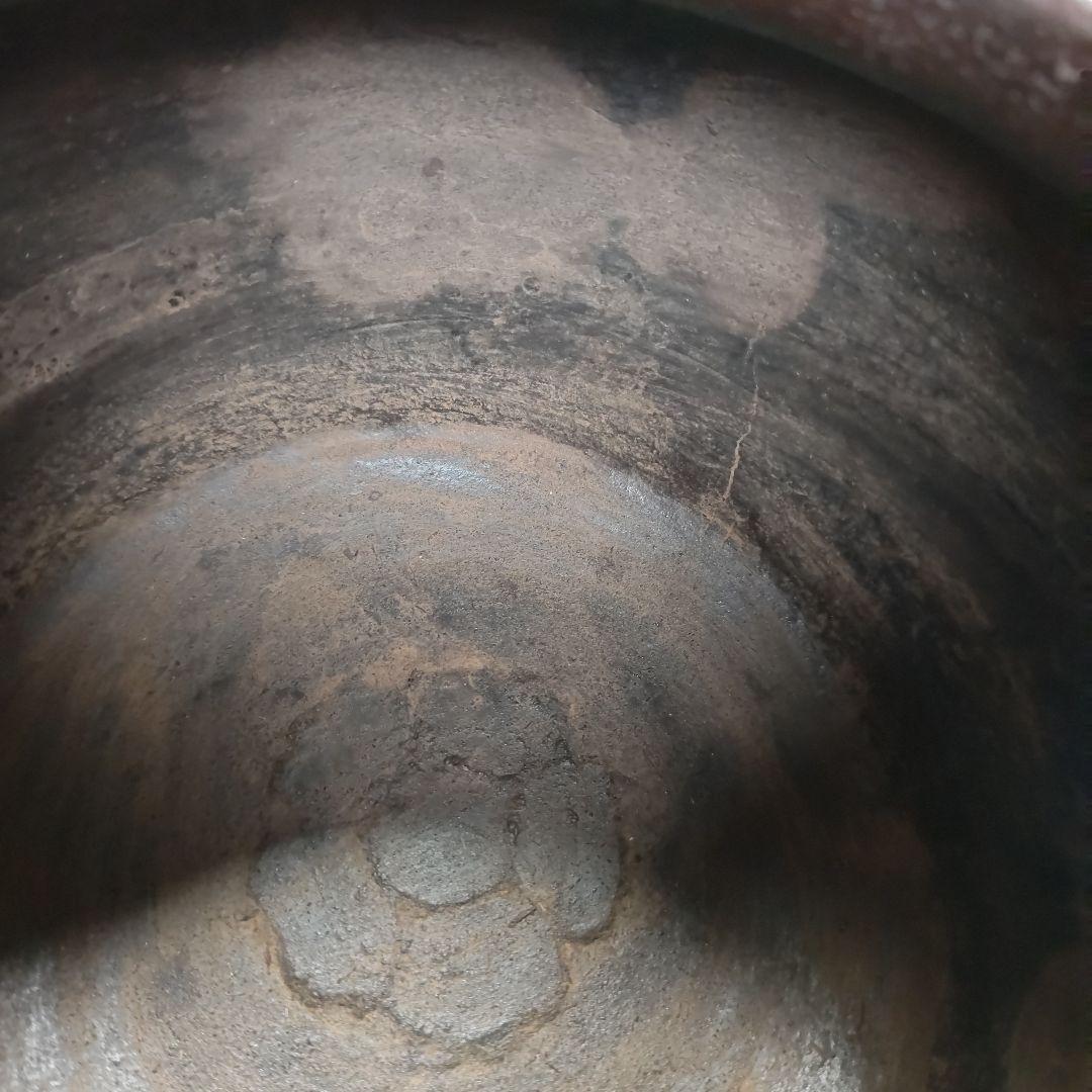 イ443 茶釜『釜師　和田美之助』『銀摘　馬地紋　撫肩　共箱』鉄釜　茶道具