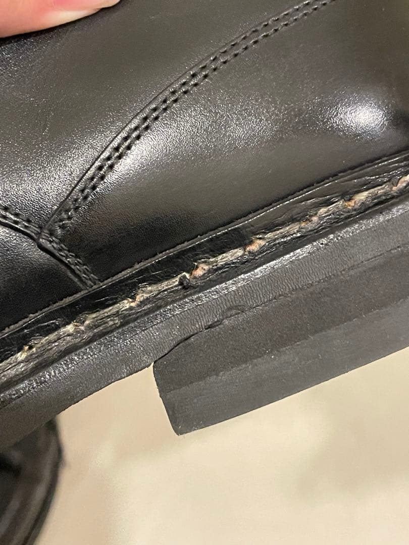 Berwick バーウィック Uチップシューズ 4477 サイズ5 24cm 黒