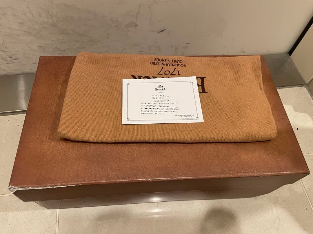 Berwick バーウィック Uチップシューズ 4477 サイズ5 24cm 黒