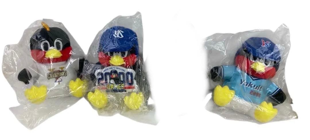 HFD1838 バラ売り可！ ★未開封★ スワローズ お座りつば九郎 3体セット