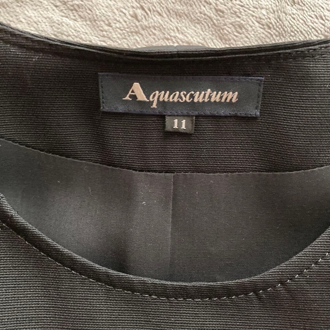 極美品・高級　アクアスキュータム ブラックフォーマル　ワンピースセットアップ