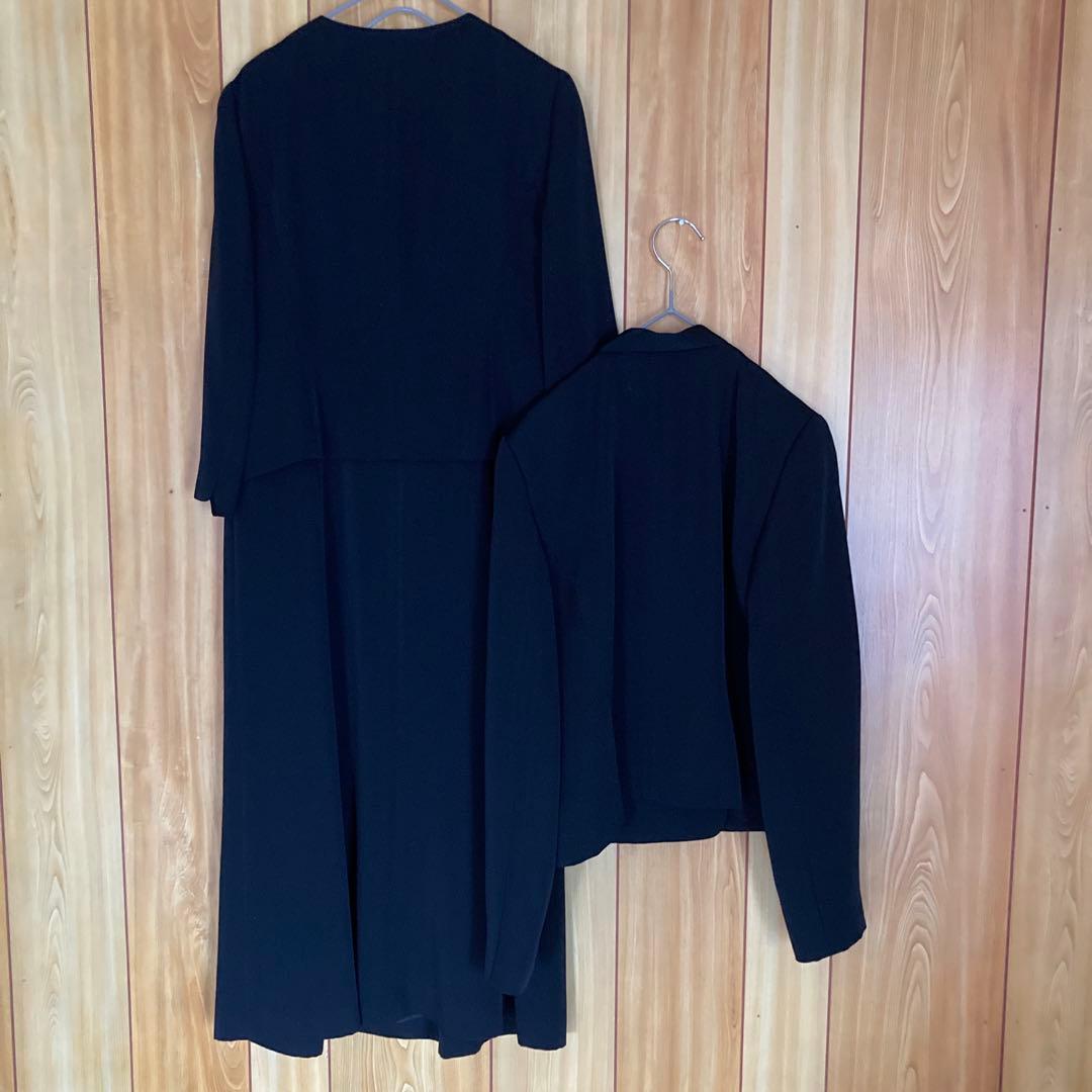 極美品・高級　アクアスキュータム ブラックフォーマル　ワンピースセットアップ