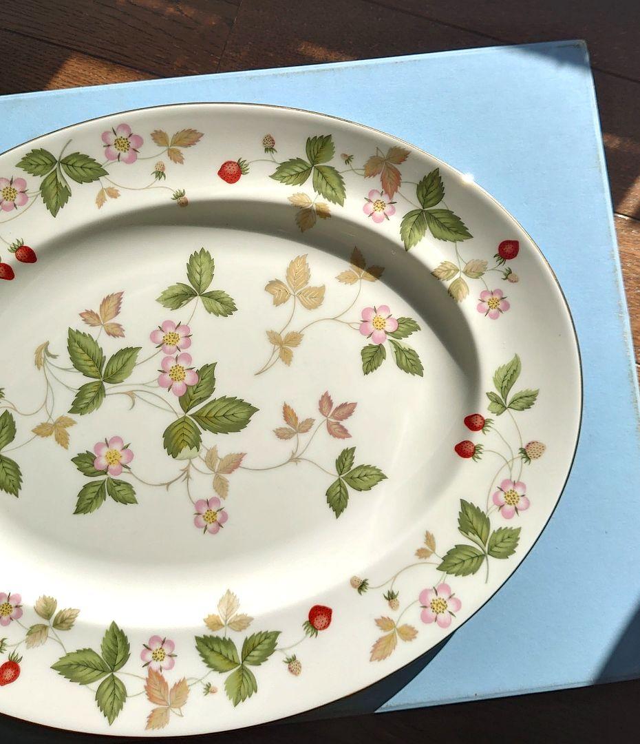 【新品未使用】 ワイルドストロベリー オーバルプレート