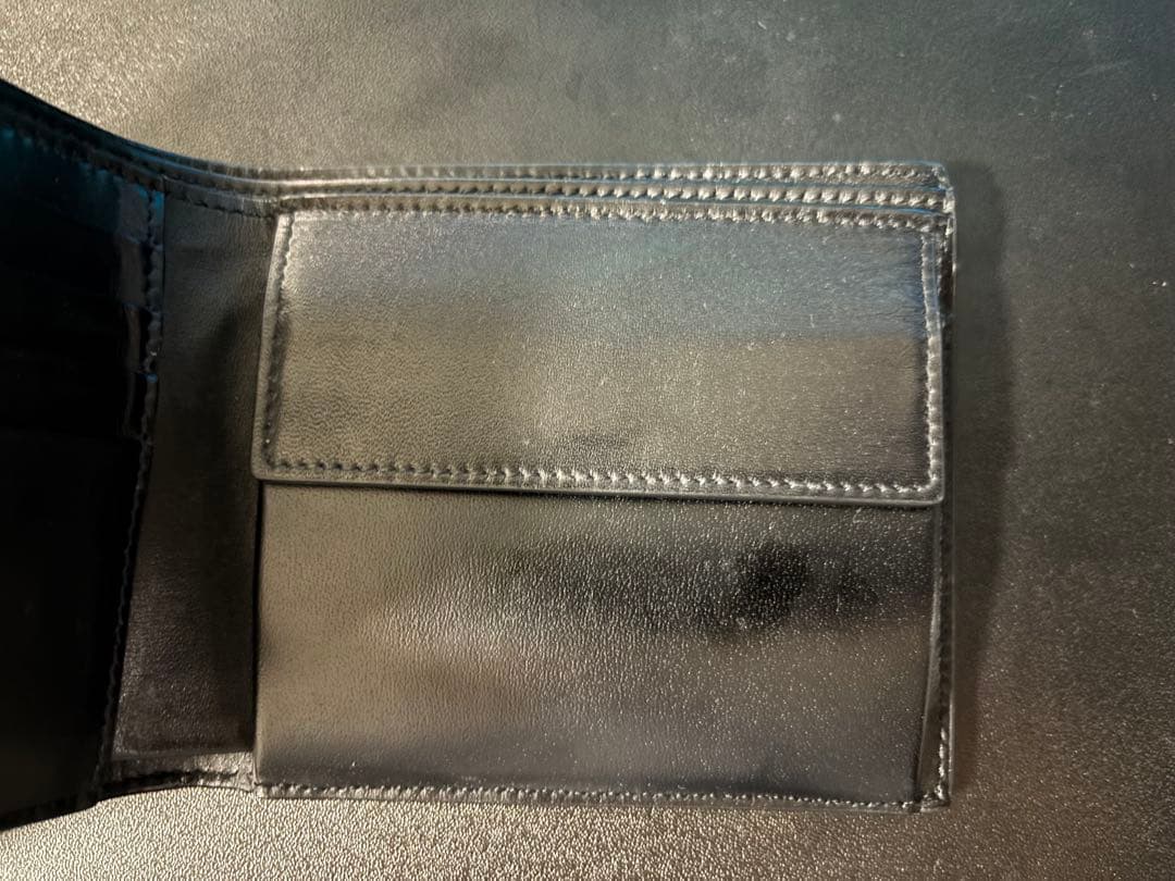 YVES SAINT LAURENT 二つ折り財布 モノグラム ブラック