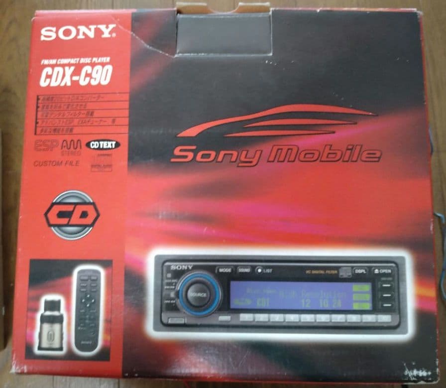 希少☆SONY CDX-C90 FM/AMコンパクトディスクプレーヤー