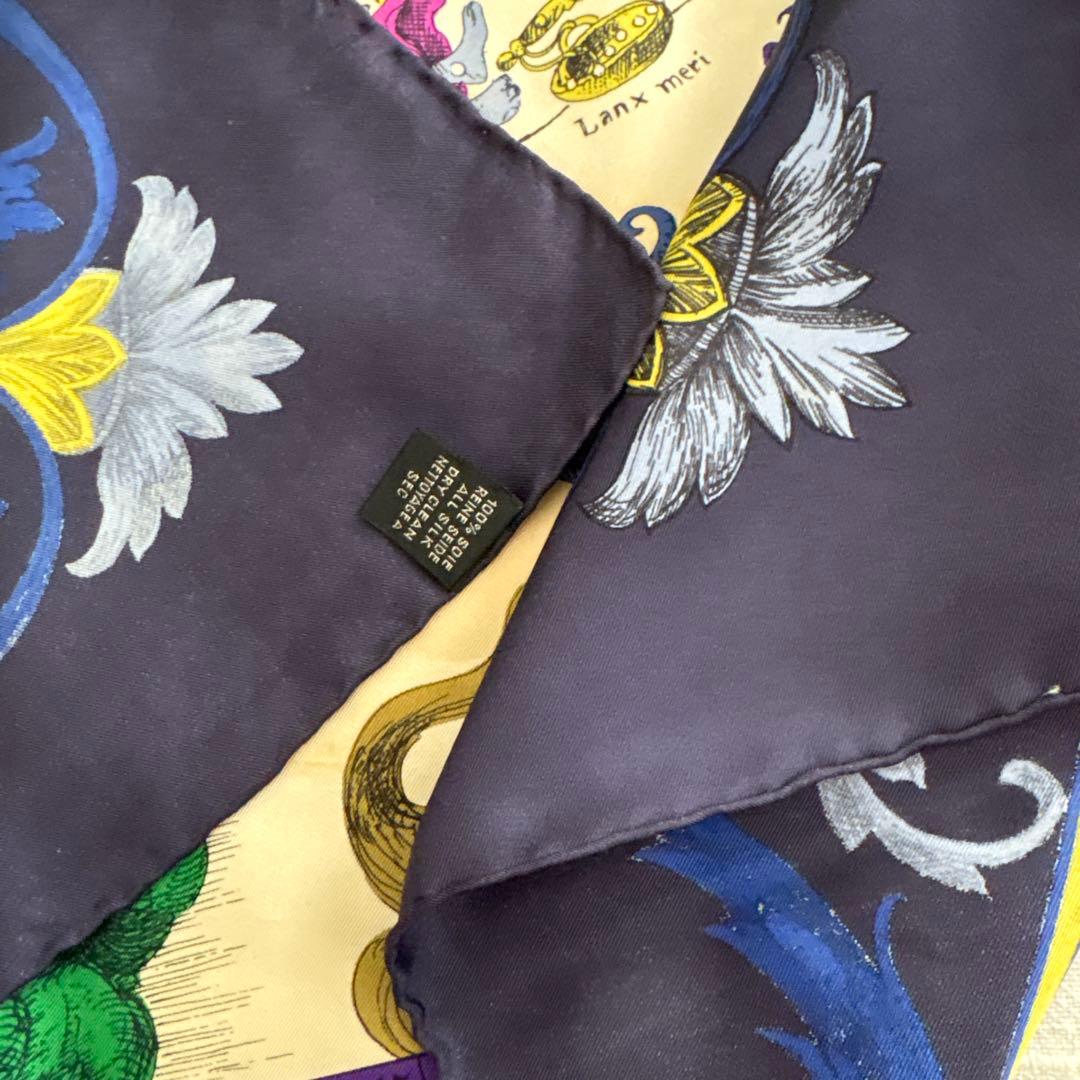 フランス製　CELINE シルク　スカーフ　星座　神話　天体　オールド　セリーヌ