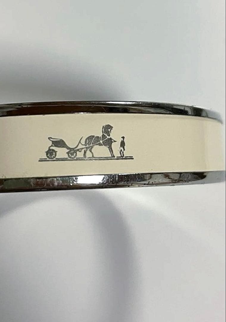 HERMES エルメス エマイユPM メタル カレーシュ ブレスレット バングル