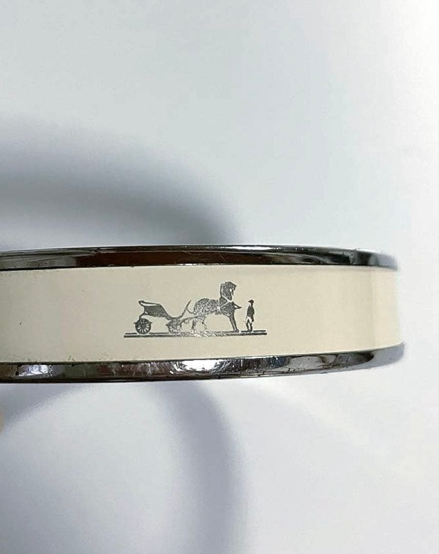 HERMES エルメス エマイユPM メタル カレーシュ ブレスレット バングル