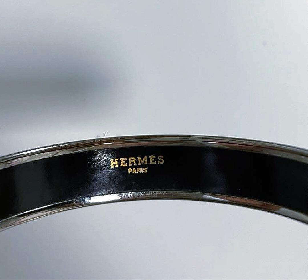 HERMES エルメス エマイユPM メタル カレーシュ ブレスレット バングル