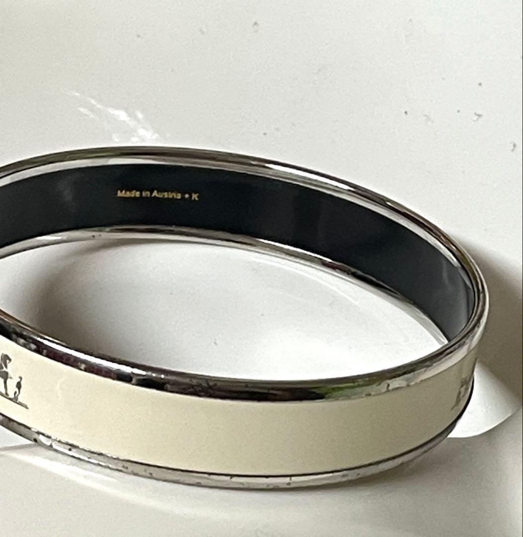 HERMES エルメス エマイユPM メタル カレーシュ ブレスレット バングル