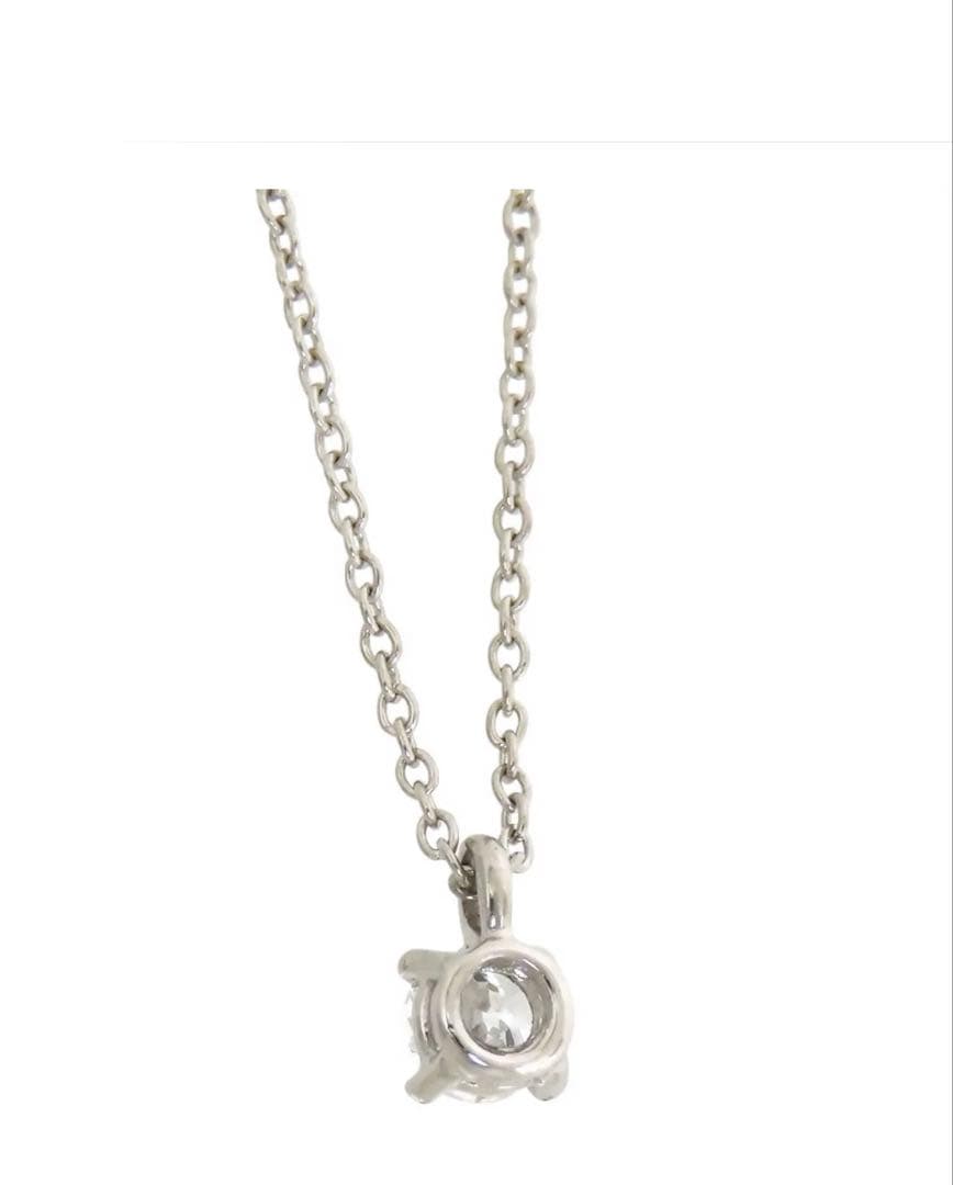 ♡美品・ティファニー・ソリティアネックレス♡Ｆカラー0.2ct♡