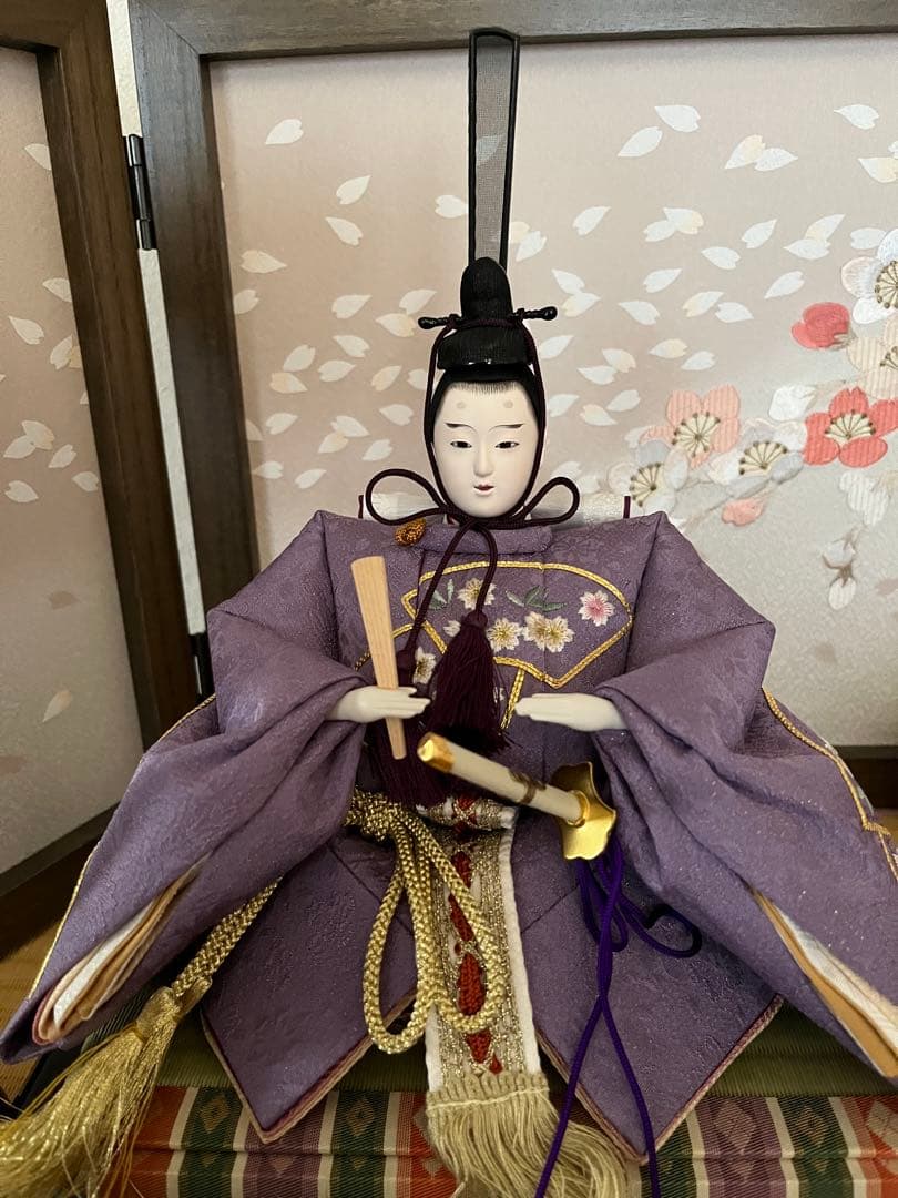吉徳大光　ひな人形　親王飾り　木目込み