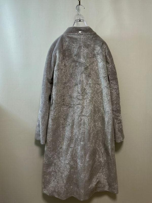 HERNO グレー ベルト付きロングコート