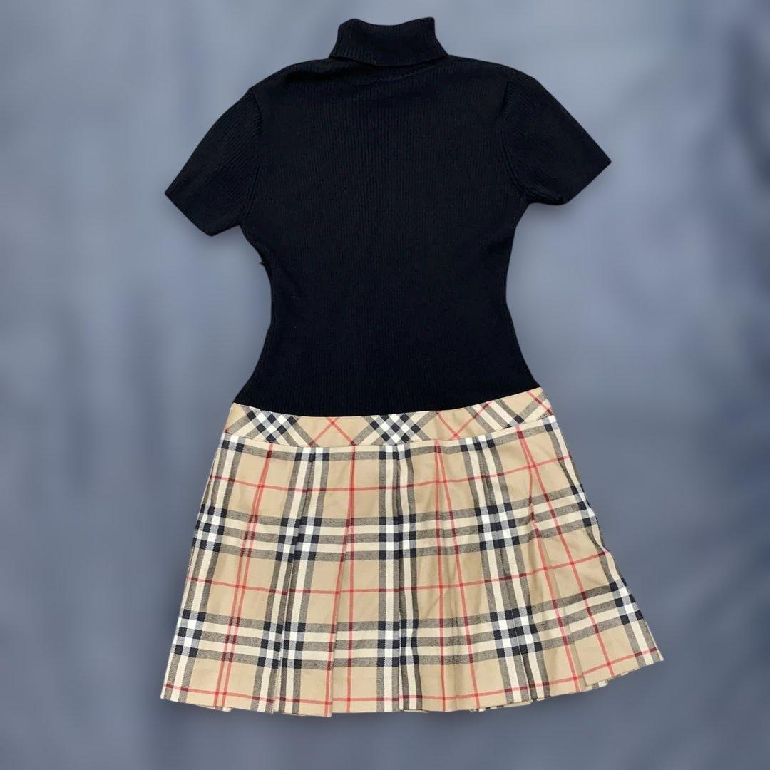 BURBERRY バーバリー ワンピース キッズ ニット 160 ノバチェック