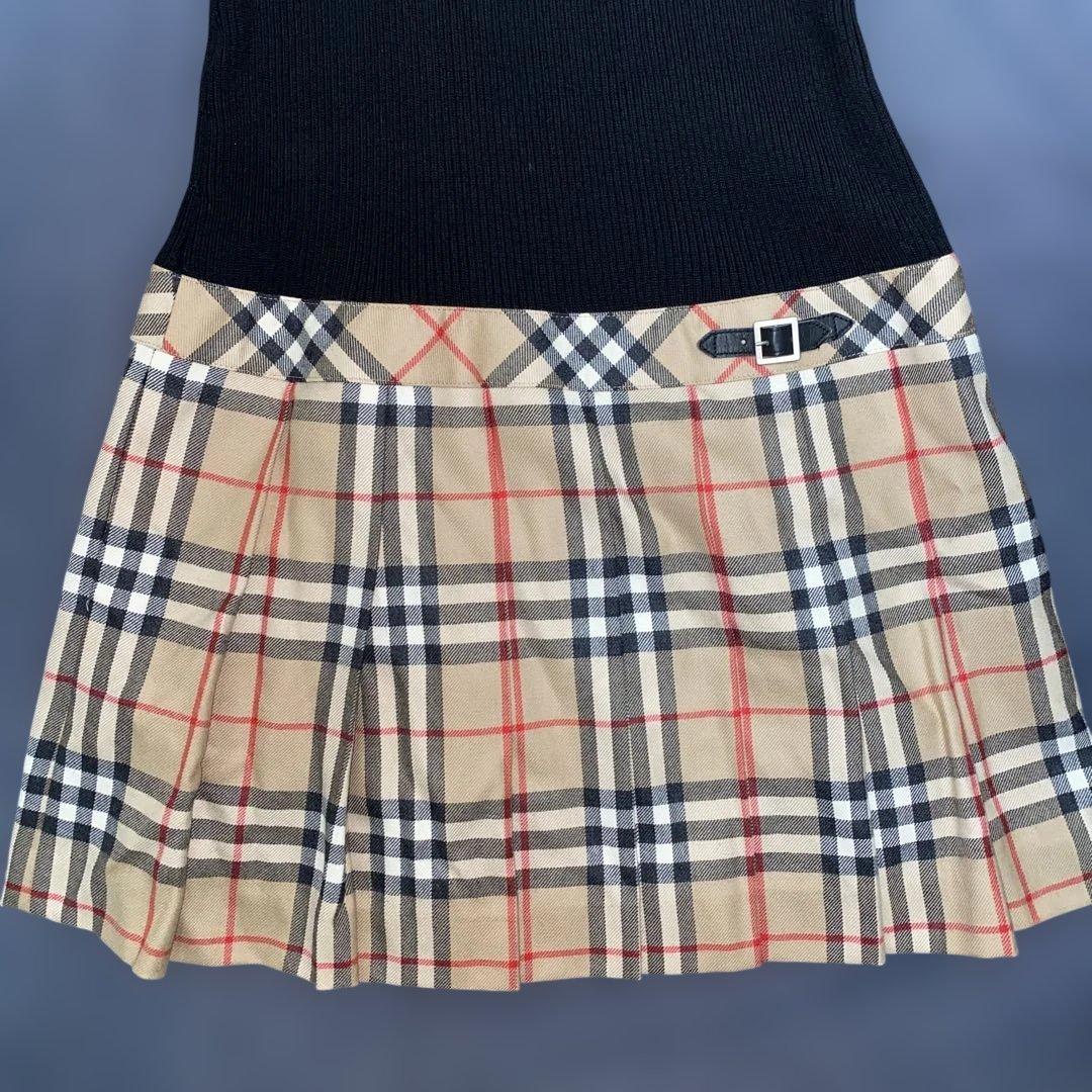 BURBERRY バーバリー ワンピース キッズ ニット 160 ノバチェック