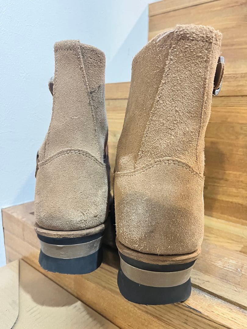 d*1様 ハーレーダビッドソン ショートエンジニアブーツスエード US7.5 2