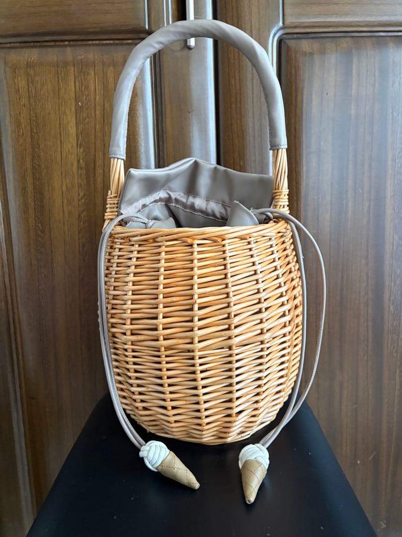 Demodee かごバッグ ソフトクリーム