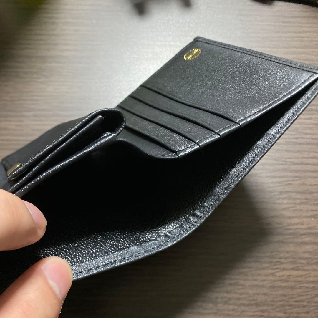 皇居財布　皇居　二つ折り財布　レザーウォレット　革財布