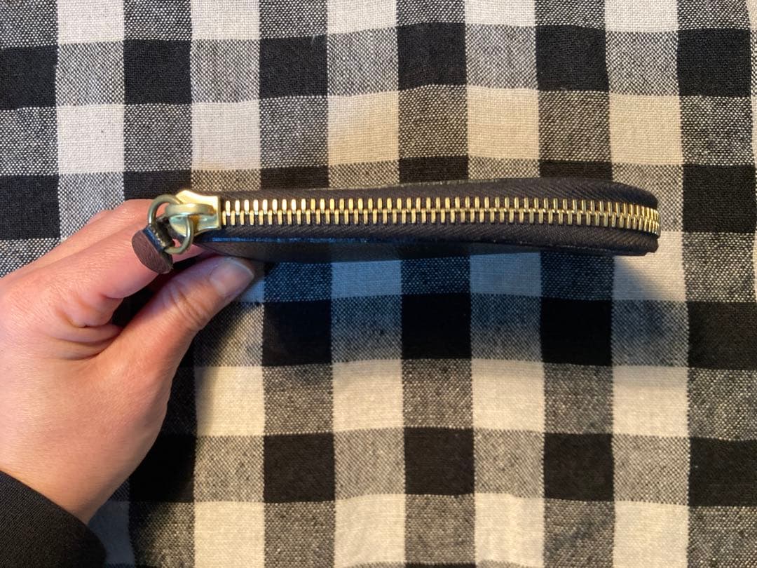 IL BISONTE イルビゾンテ　L字ファスナー　ケース　ブラック