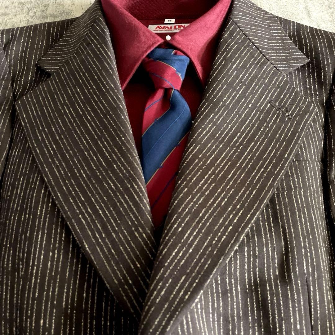 未使用 GUCCI LONG CHAMP ネクタイ 高級モヘアブレンド スーツ