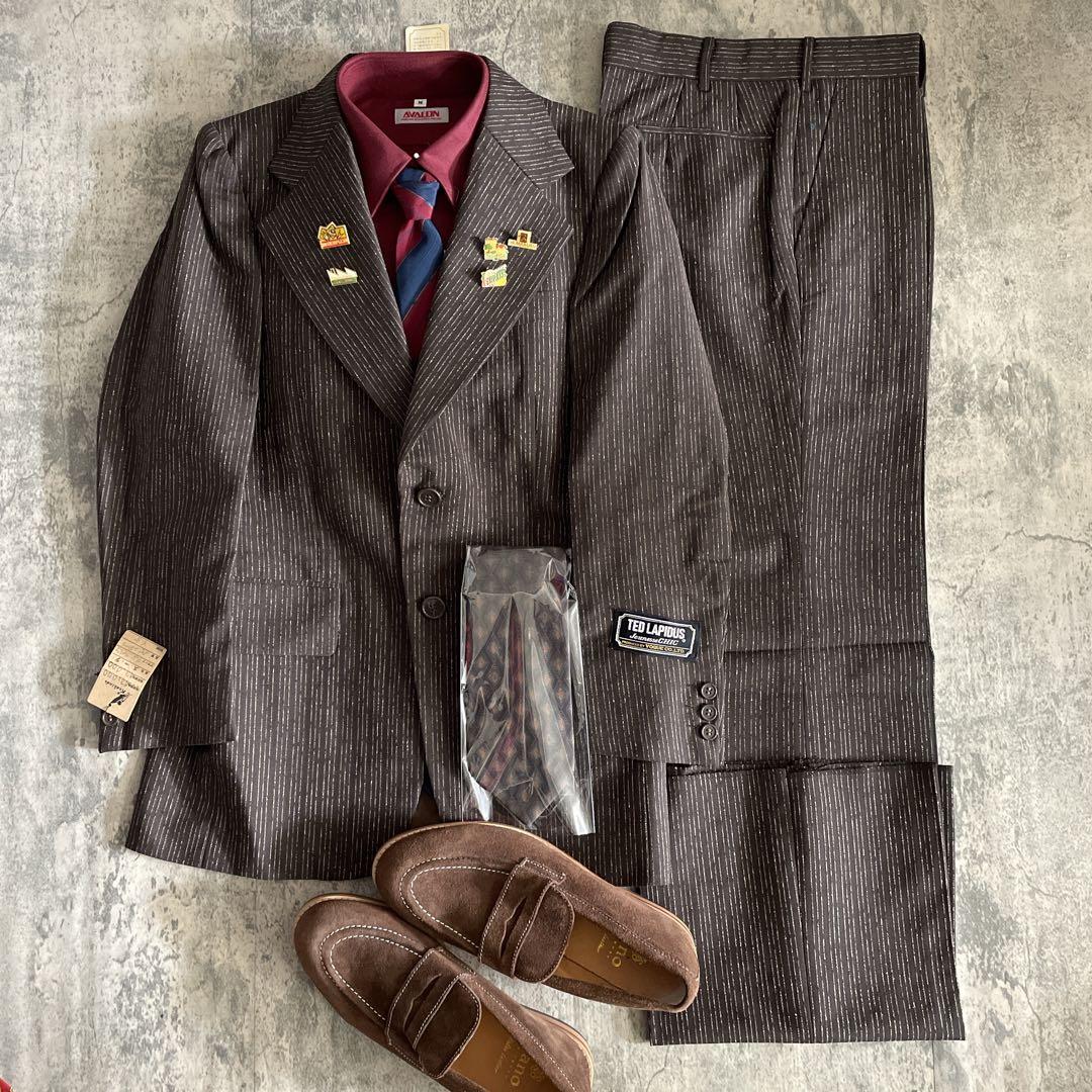 未使用 GUCCI LONG CHAMP ネクタイ 高級モヘアブレンド スーツ