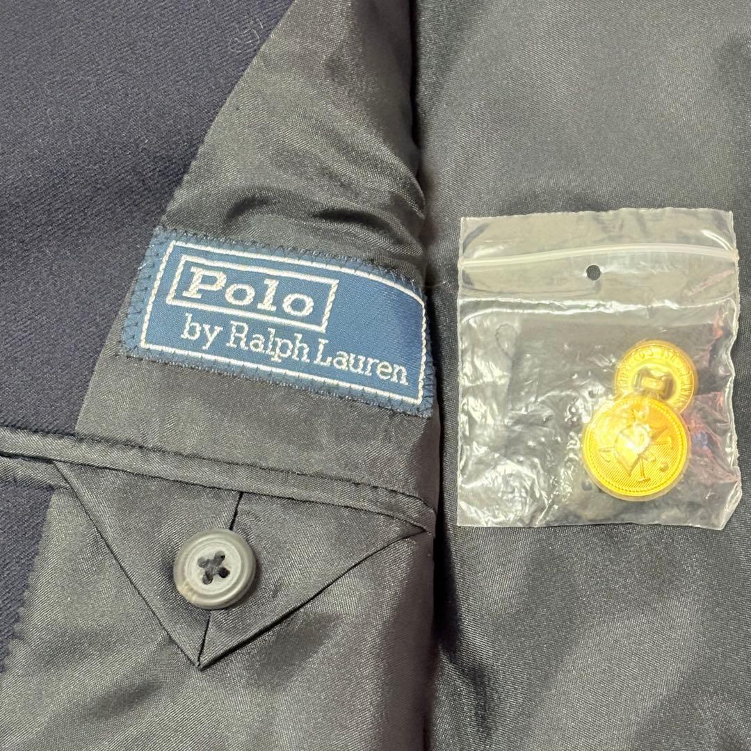 極美品★希少★ポロラルフローレン 金ボタン 紺ブレ セットアップ 120