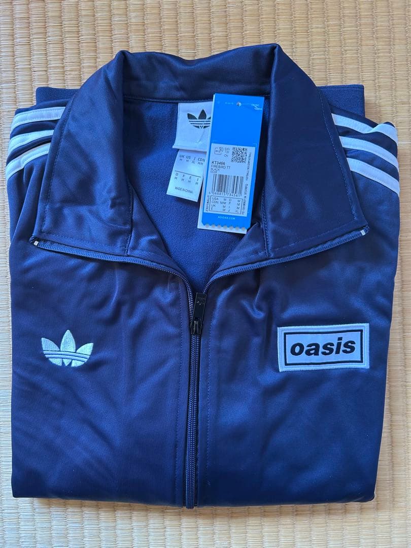 【新品　おまけ付き】adidas oasis ジャージ ネイビー　XL