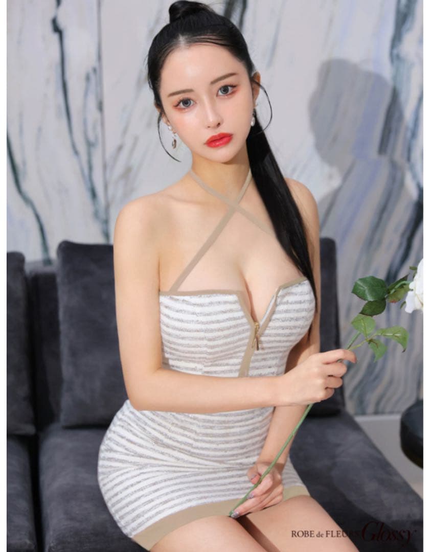 glossy ミニドレス