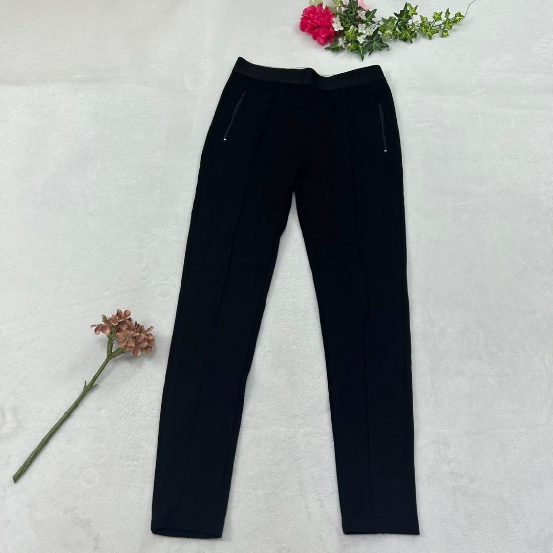 H647 L バレンシアガ イタリア製 ストレッチ レギンス レディース