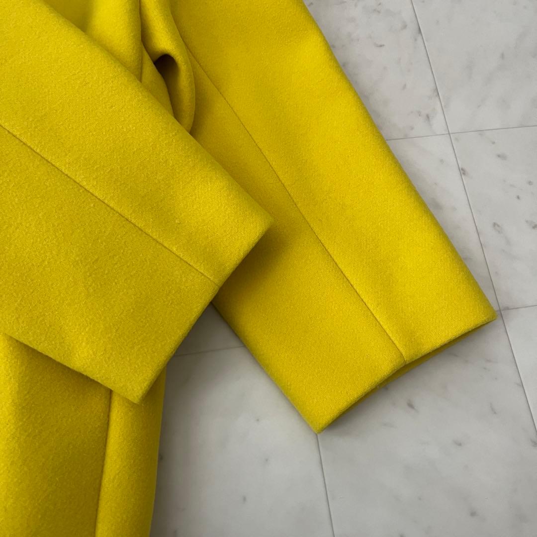美品♡2022AW ユナイテッドアローズ メルトンピーコート 36 イエロー