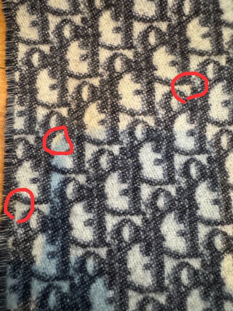 Dior ディオール オブリーク マフラー ネイビー 正規品