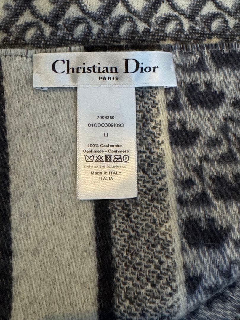 Dior ディオール オブリーク マフラー ネイビー 正規品