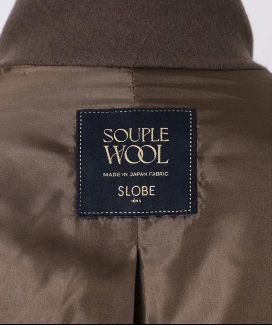 みつばちSLOBE IENA souple wool ダブルフェイスチェス