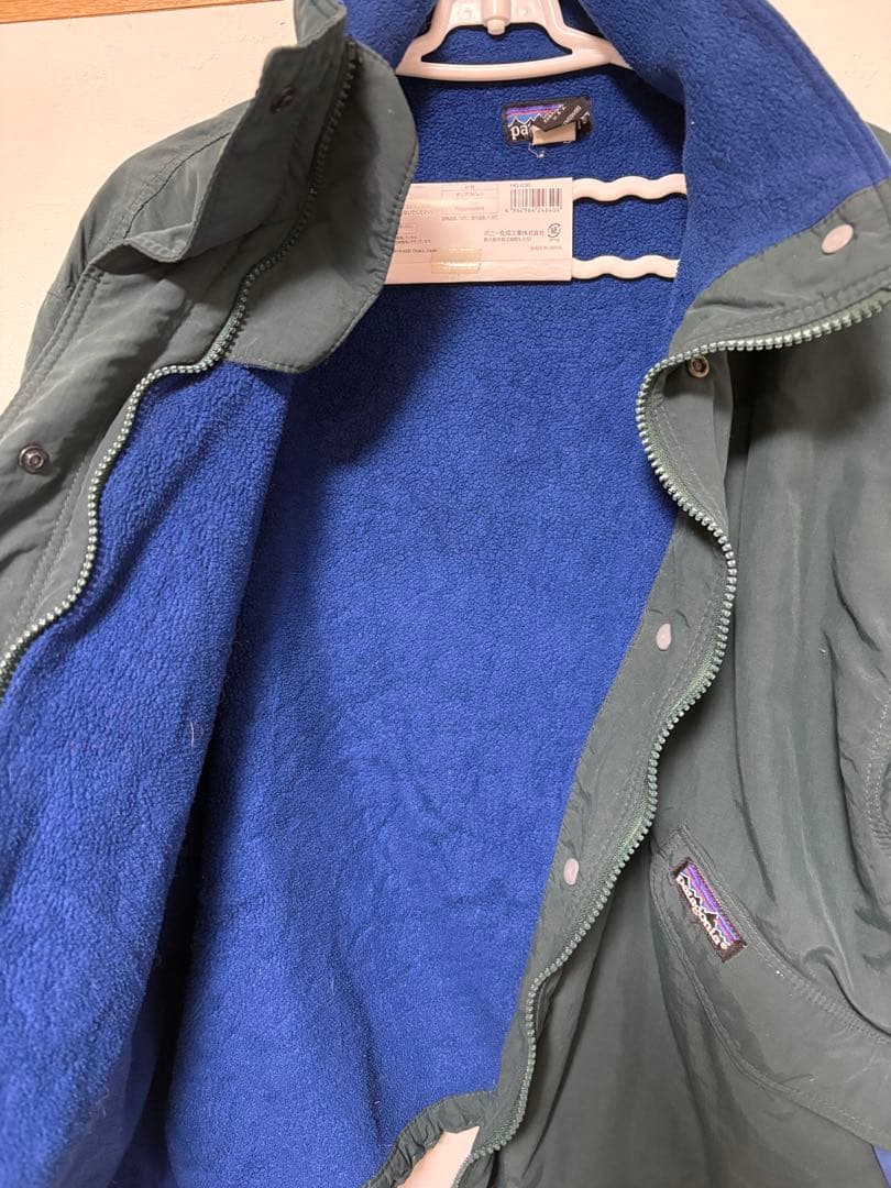80s USA製　Patagonia フリース内張りジャケット