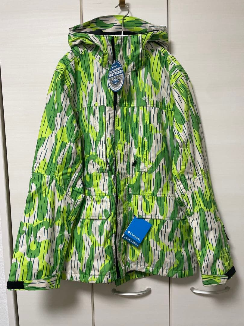 未使用Columbia Orni-Tech 防水ジャケット L グリーン