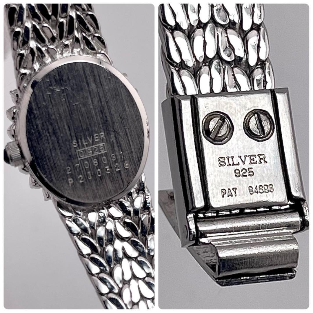 【新品電池/稼働】SV925/24P ウォルサム マキシム ダイヤベゼル 時計