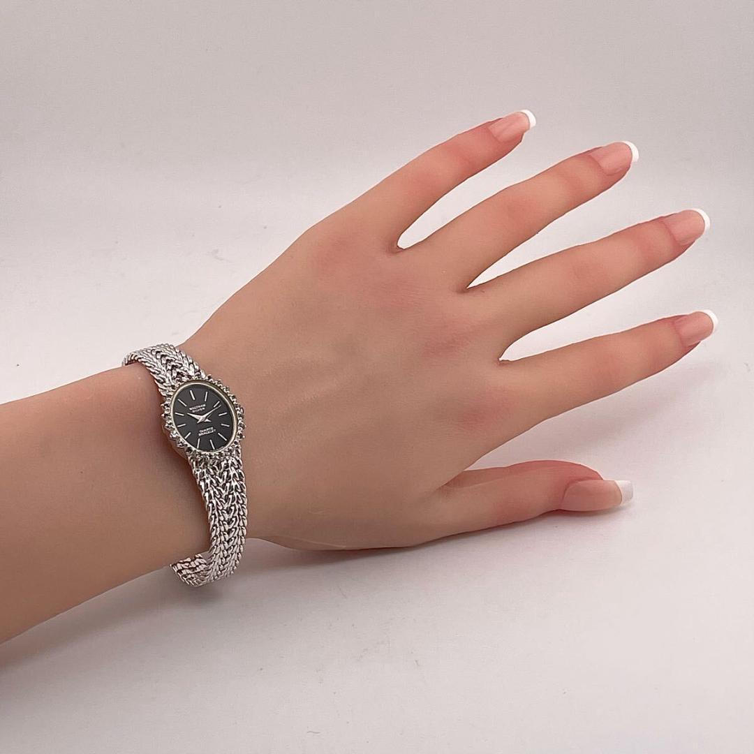 【新品電池/稼働】SV925/24P ウォルサム マキシム ダイヤベゼル 時計