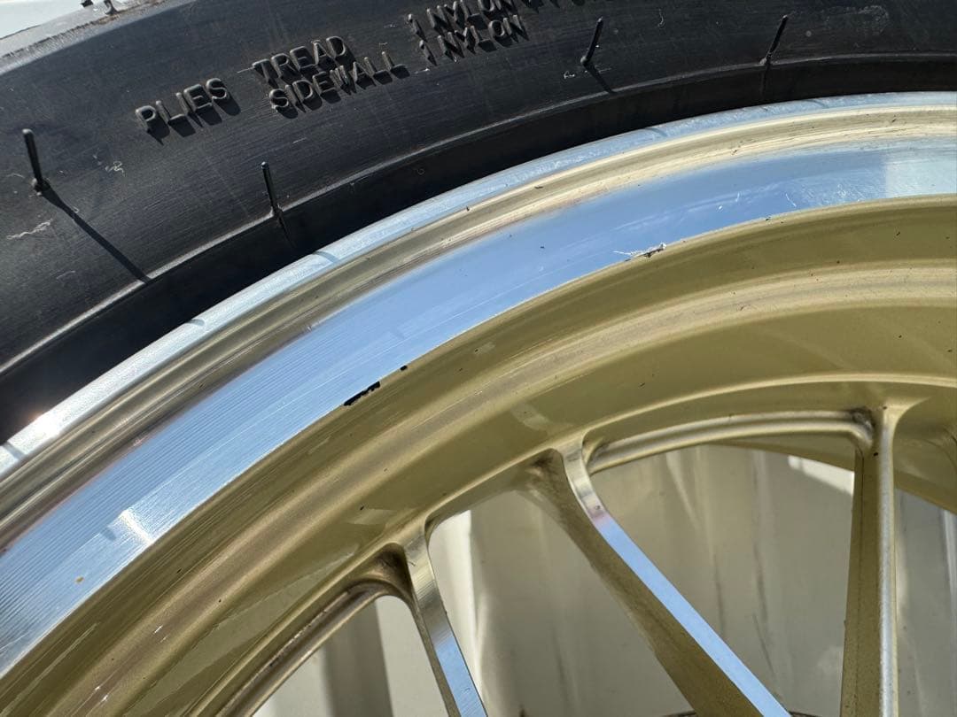 z900RSホイール 前後セット　純正業者塗装品　ゴールド